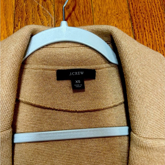 J. Crew Cecile Sweater Blazer. Camel. One button. - Picture 4 of 4